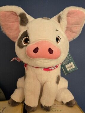 NWT official Disney Store Pua Plush Stuffed Animal Pig large 14" from Moana